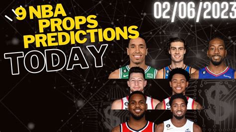 nba picks|nba prop prédictions today.